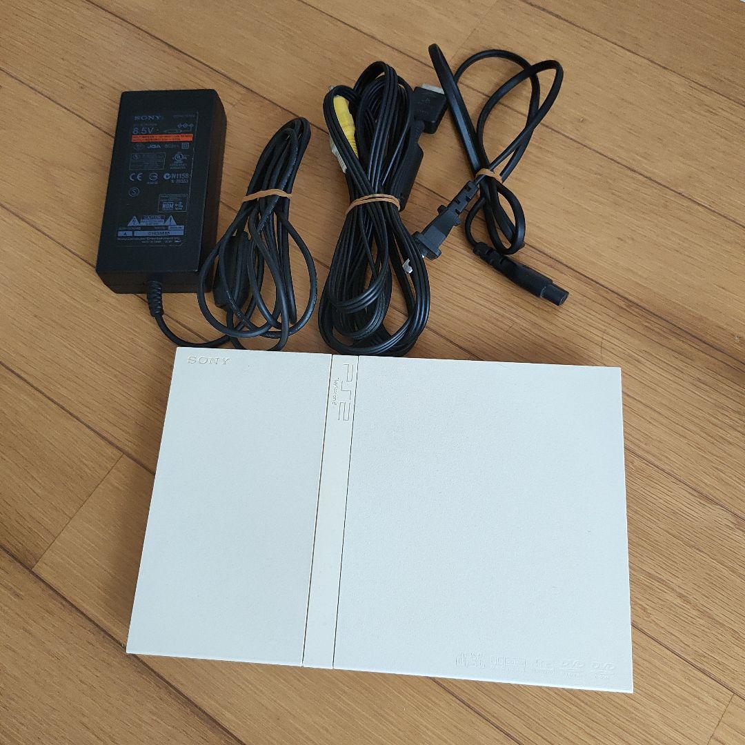 動作OK★PS2 本体 コントローラー2個セット プレステ２ メモリーカード付