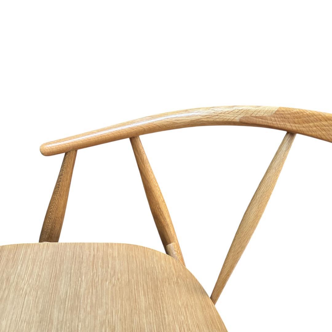 さくら美品 小林幹也 デザイン オーク無垢材 ダイニングチェア 北欧モダン