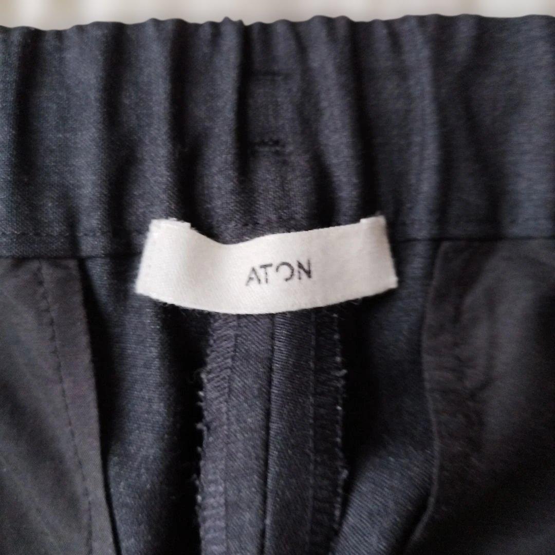 美品✨ATON WOOL TROPICAL TAPERED EASY PANTS