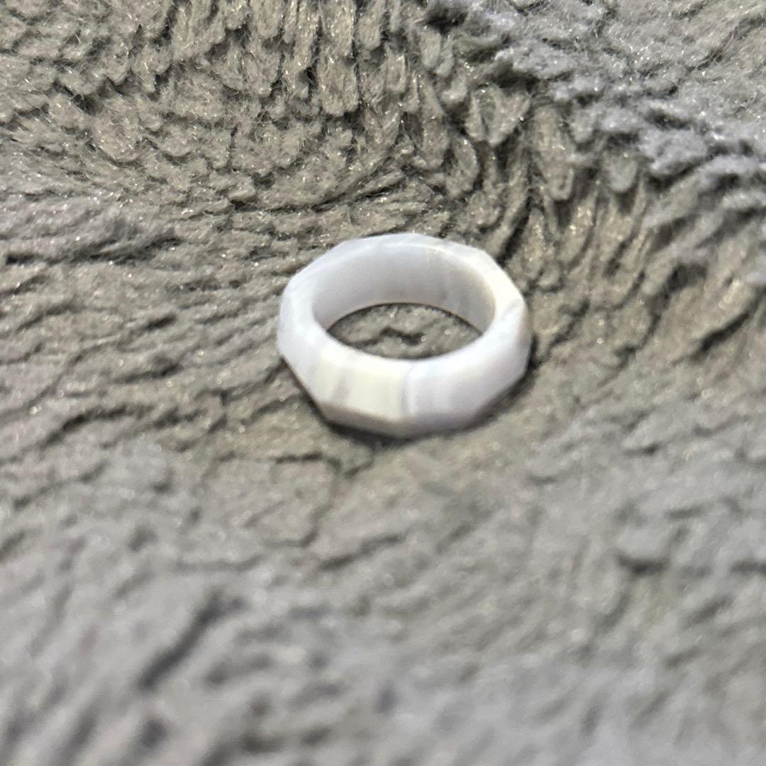 ブルーカルセドニー　くりぬき　リング