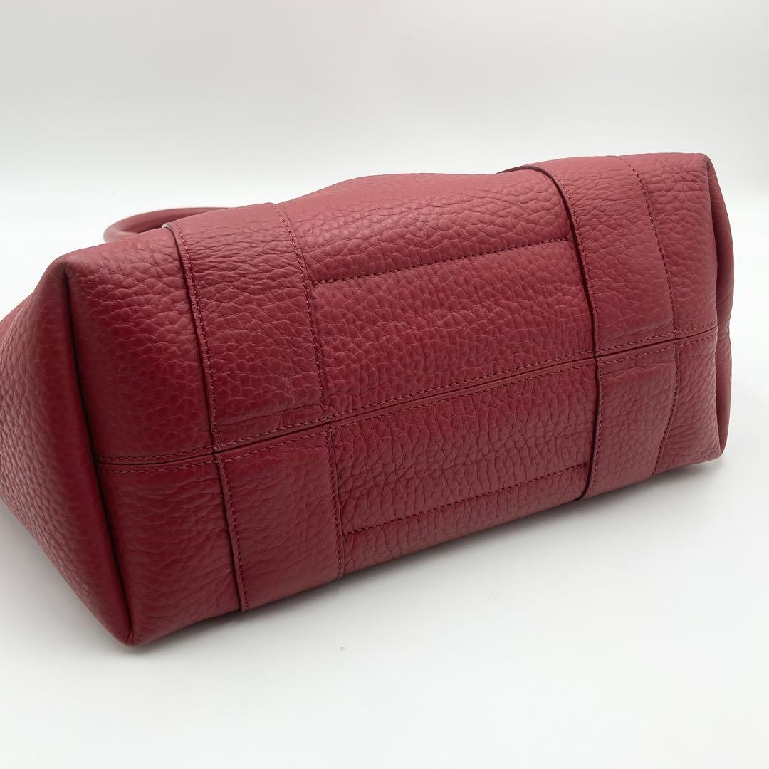 未使用級　HIROFU ヒロフ　クラッシカ　トートバッグ　オールレザー　レッド