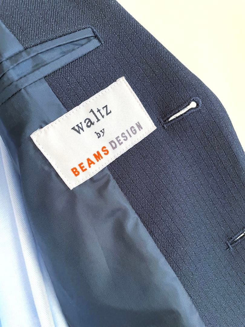 【美品】ビームス キッズフォーマルスーツwaltz by BEAMS 165A紺