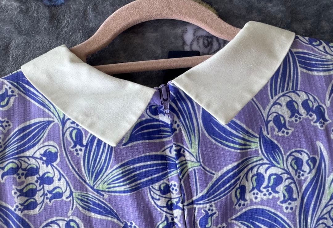 アナスイ　ミニ　新品タグ付き　ANNA SUI 花柄 半袖ワンピース　150㎝