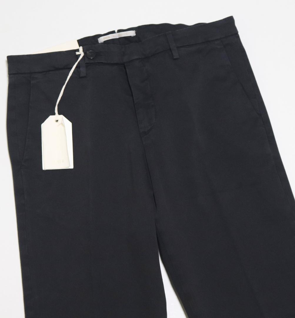 新品訳【ブリリア 1949】ERCOLANO ノープリーツパンツ 黒 46