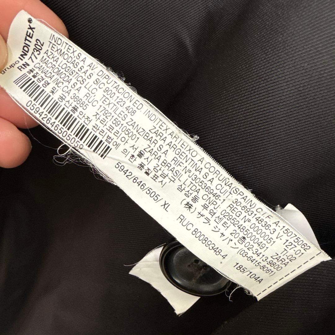 【匿名配送】ZARA メンズ　ダブルブレストコート　モスグリーン