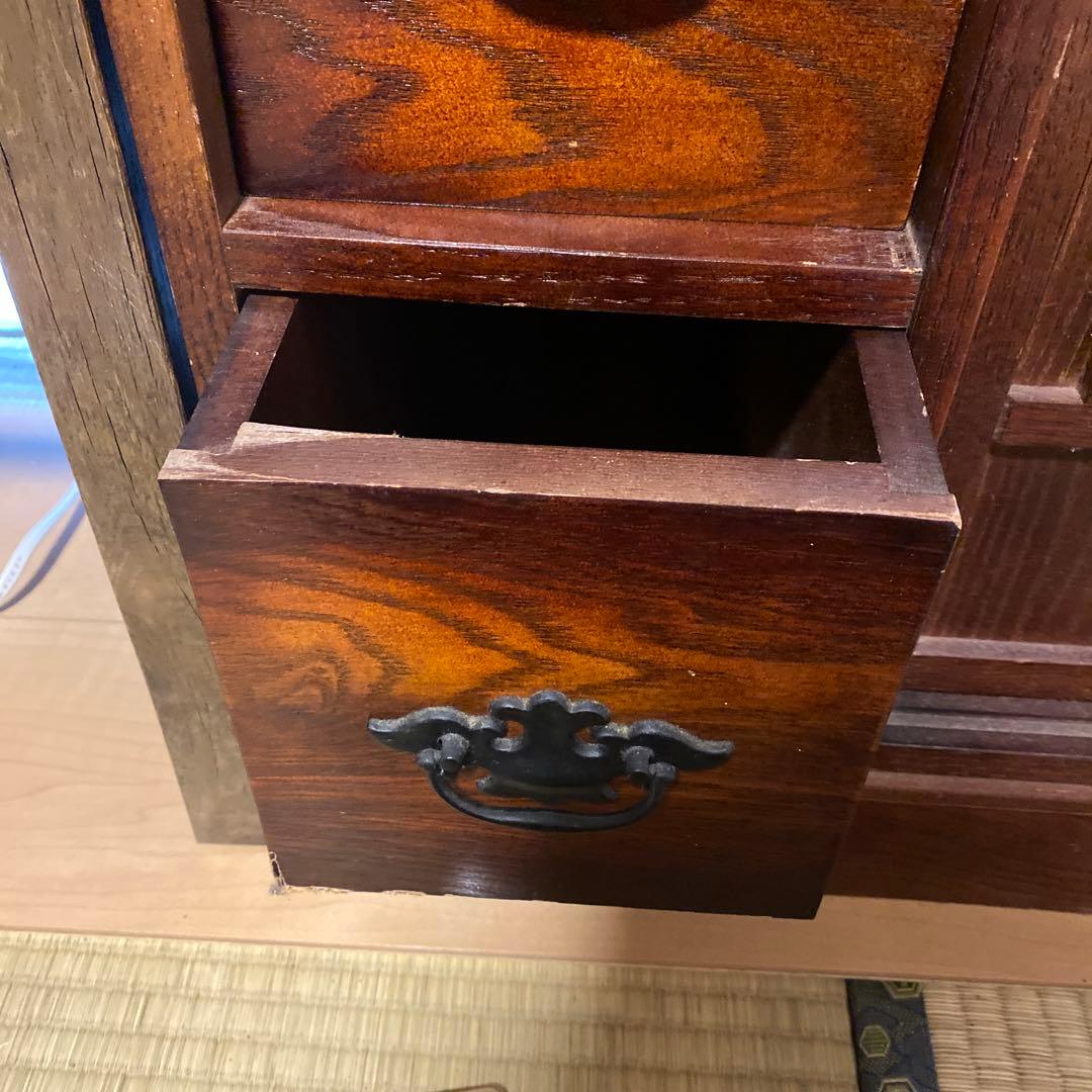 木製階段状引き出しタンス