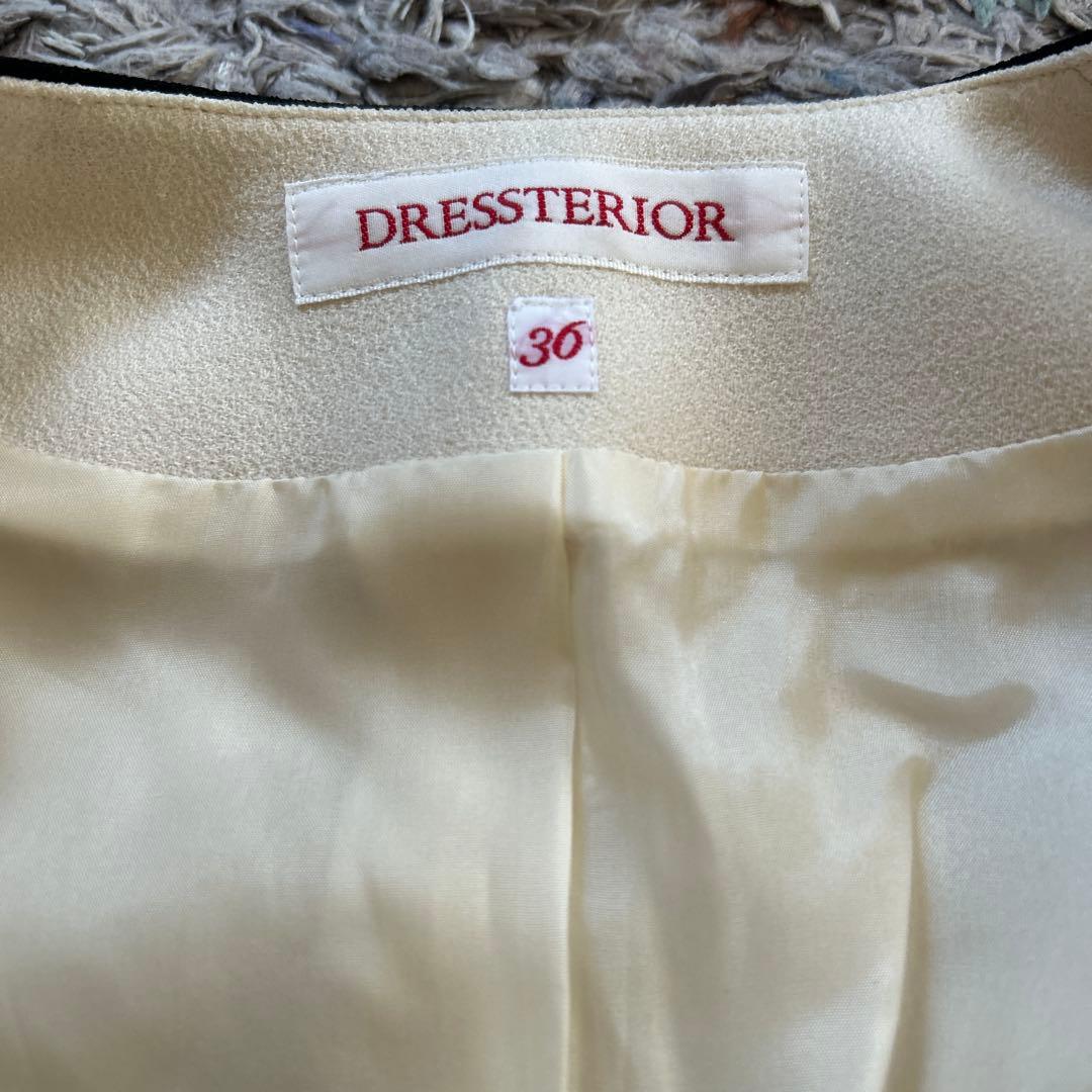 ドレステリア　バイカラーショートジャケット　36