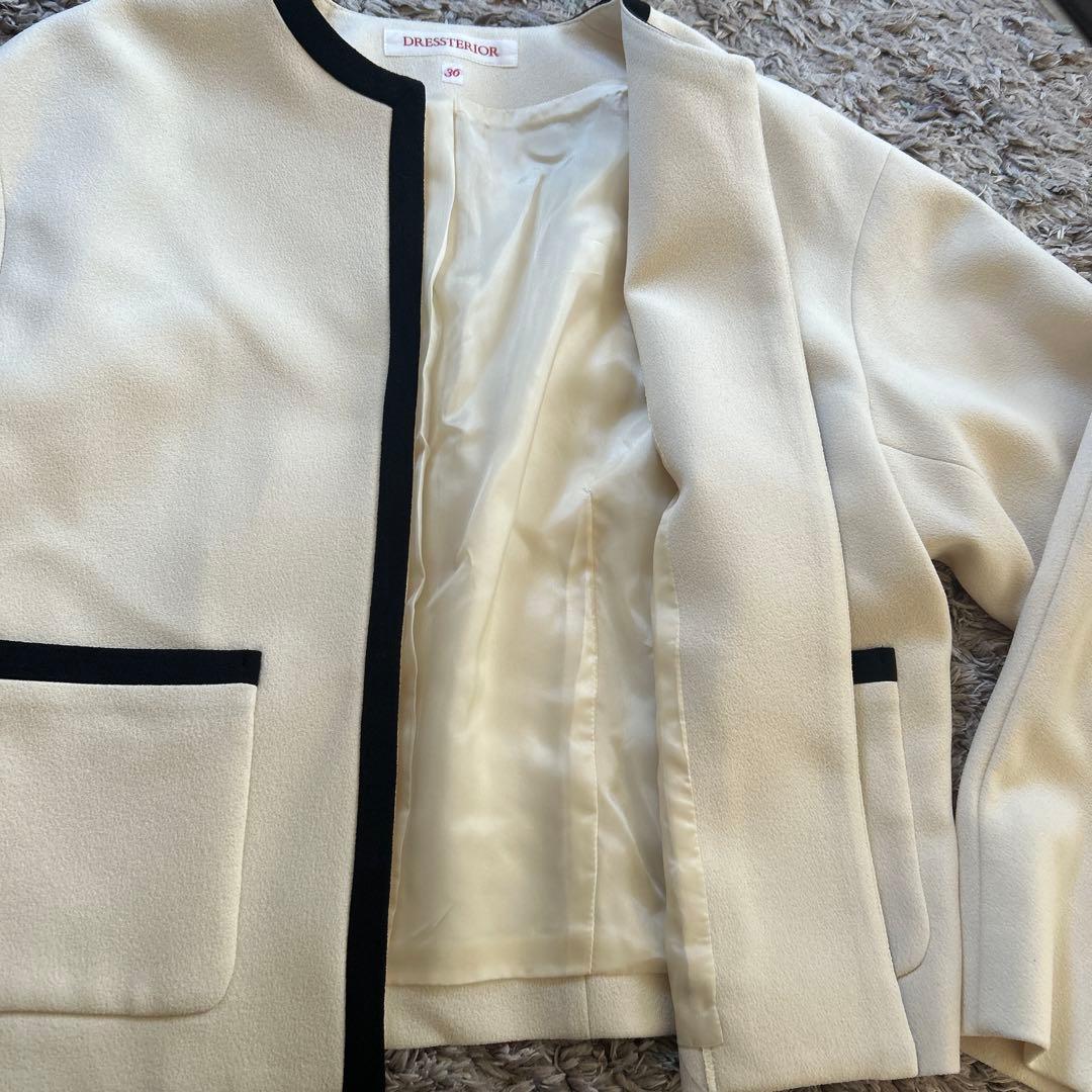 ドレステリア　バイカラーショートジャケット　36
