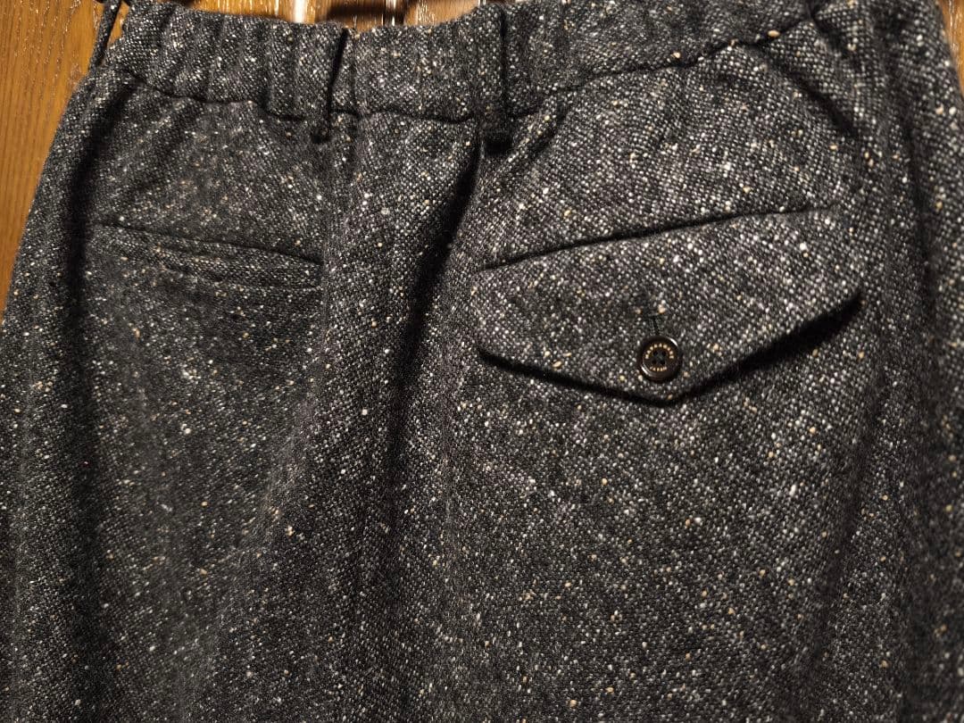 MARKAWARE　カシミヤ　ドネガルツイード　トラウザー　サイズ３　L　グレー