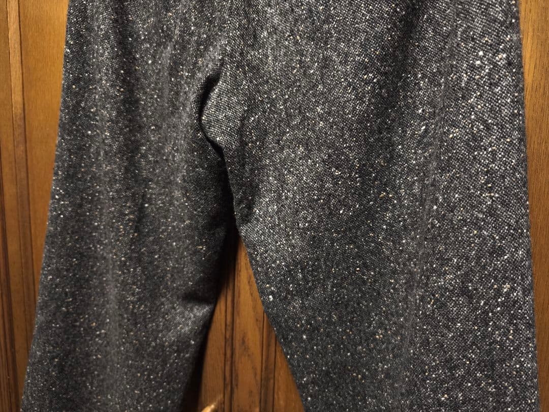 MARKAWARE　カシミヤ　ドネガルツイード　トラウザー　サイズ３　L　グレー