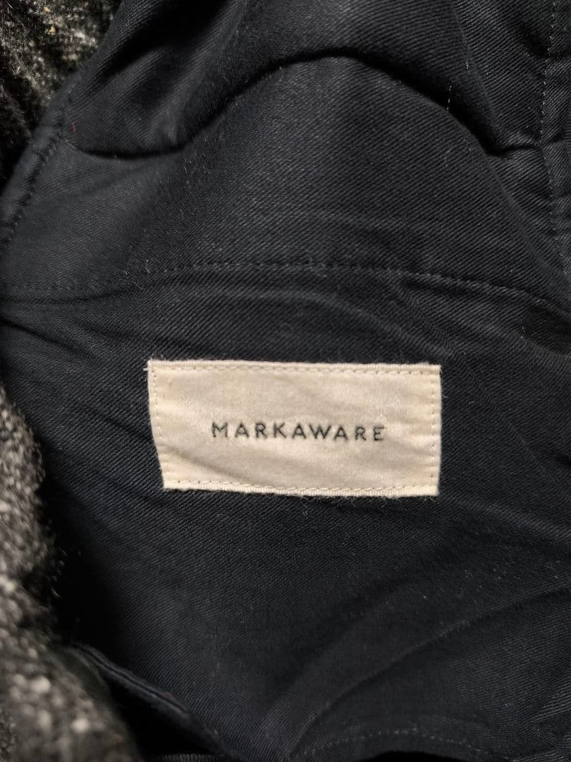 MARKAWARE　カシミヤ　ドネガルツイード　トラウザー　サイズ３　L　グレー