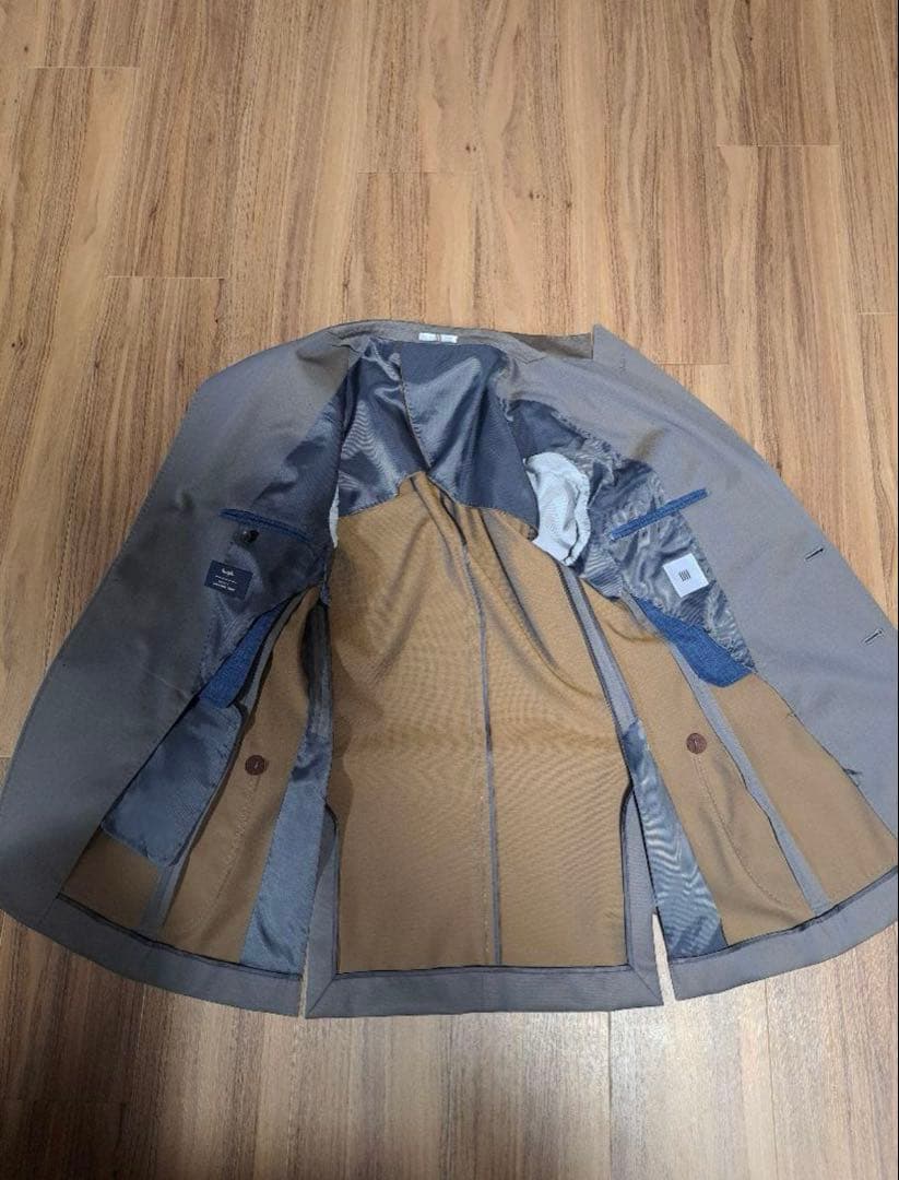 スーツセレクト ダブルスーツ セットアップ グレージュ