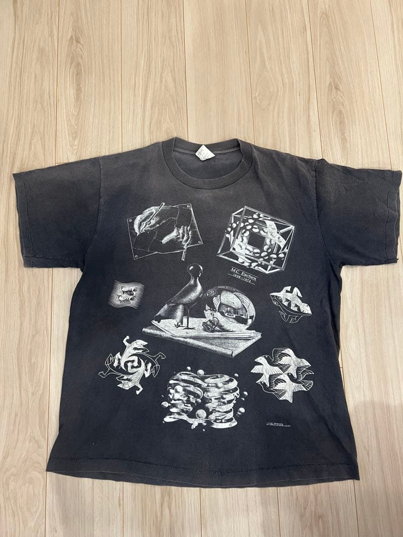 ka--zu様　90's エッシャー　マルチプリントT