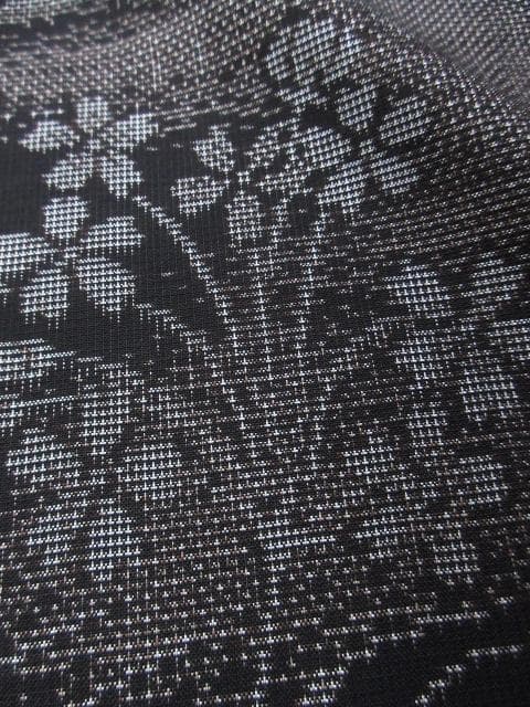 未着用に近い！純泥染＊７マルキ＊本場大島紬＊窪田織物＊着物＊１６５ｃｍ＊裄６６