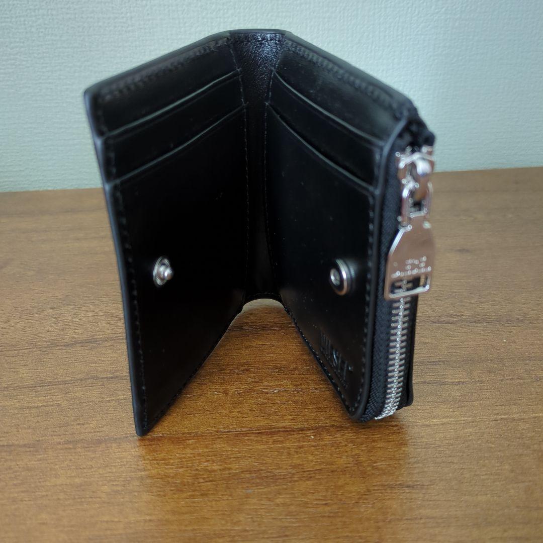 未使用　ディーゼル　二つ折り財布　1DR カードホルダー ケース 本革 黒