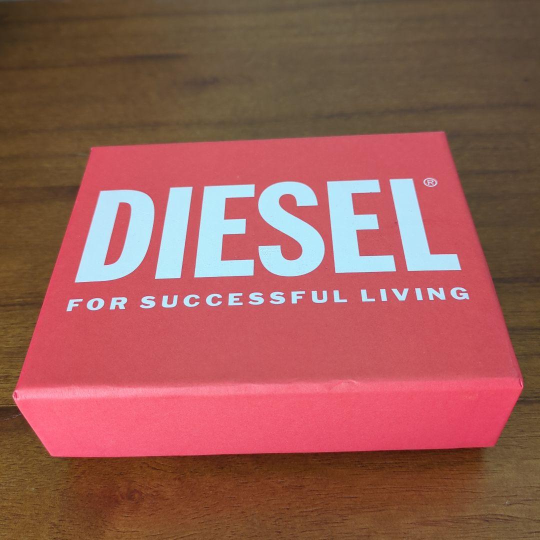 未使用　ディーゼル　二つ折り財布　1DR カードホルダー ケース 本革 黒