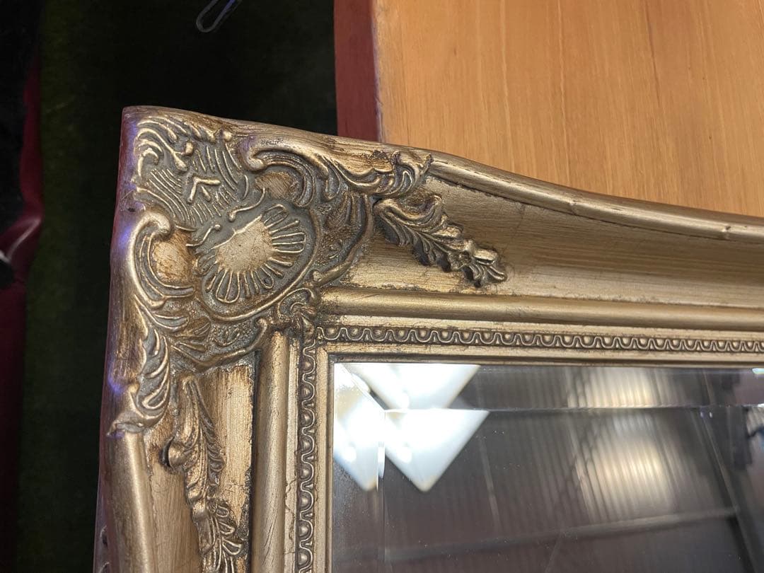 アンティーク　ウォールミラー クラシックスタイル 壁掛け鏡