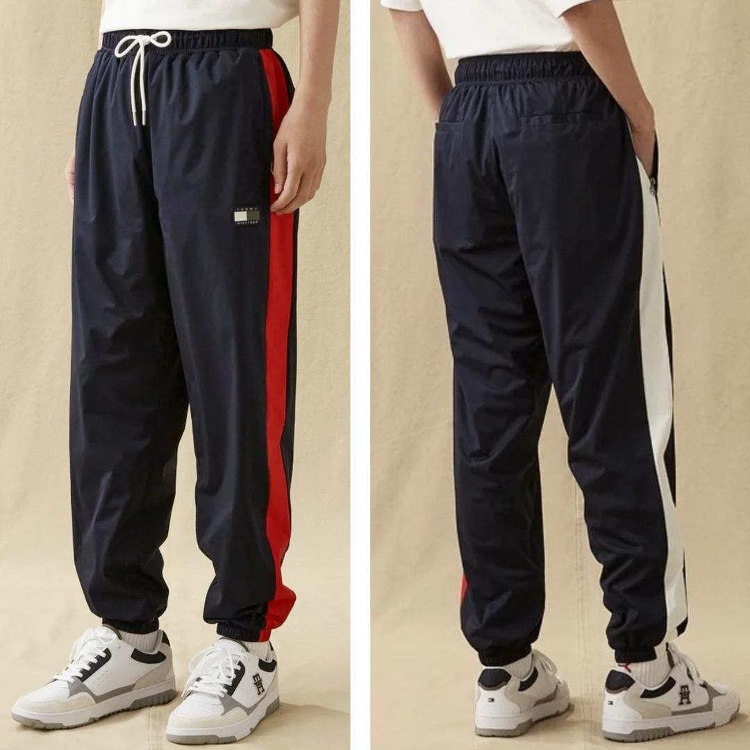 新品 トミーヒルフィガー サイドライン トラックパンツ XLサイズ（W88）