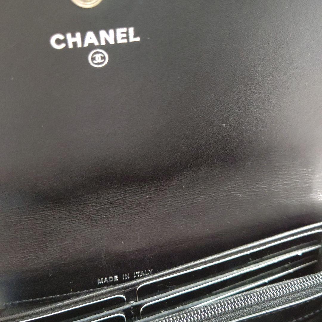 CHANEL カンボンライン 長財布 BLACK×BLACK