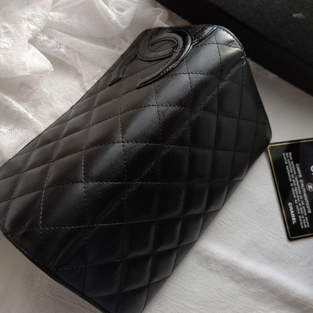 CHANEL カンボンライン 長財布 BLACK×BLACK