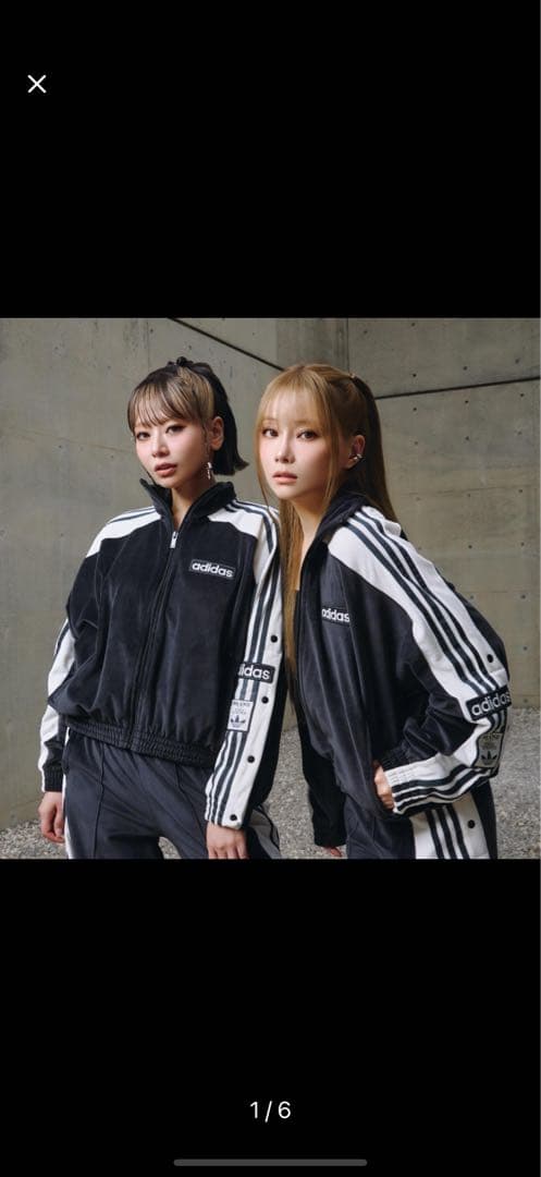 お値下げ中　adidas アディブレイク ベロア トラックトップ