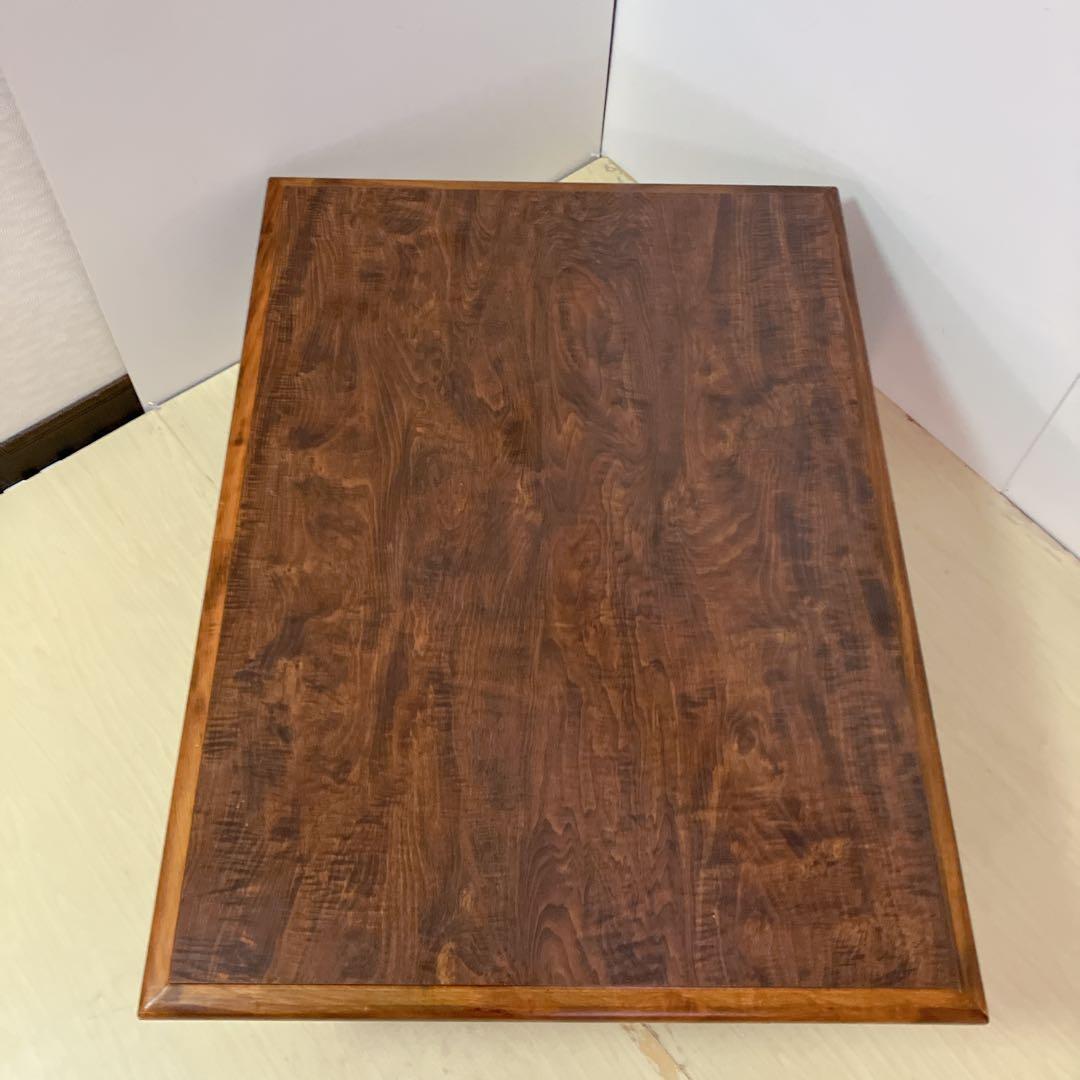 木目調　折りたたみ脚　ダイニングテーブル　ローテーブル　センターテーブル