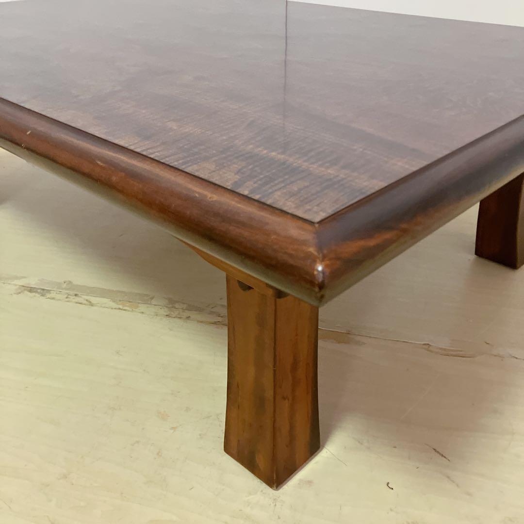 木目調　折りたたみ脚　ダイニングテーブル　ローテーブル　センターテーブル