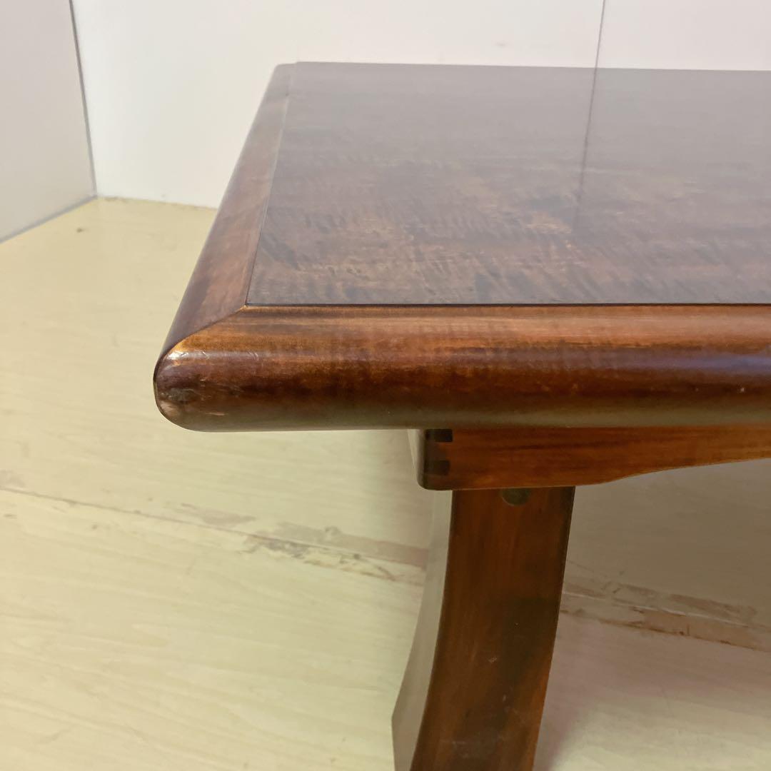 木目調　折りたたみ脚　ダイニングテーブル　ローテーブル　センターテーブル