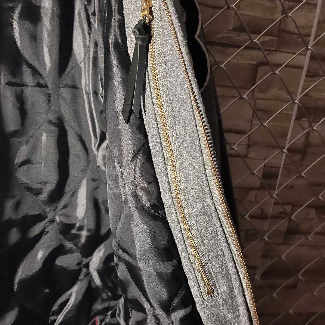 【激レア】BURNOUT 袖レザー　ウール　スタジャン　L takuya∞着用