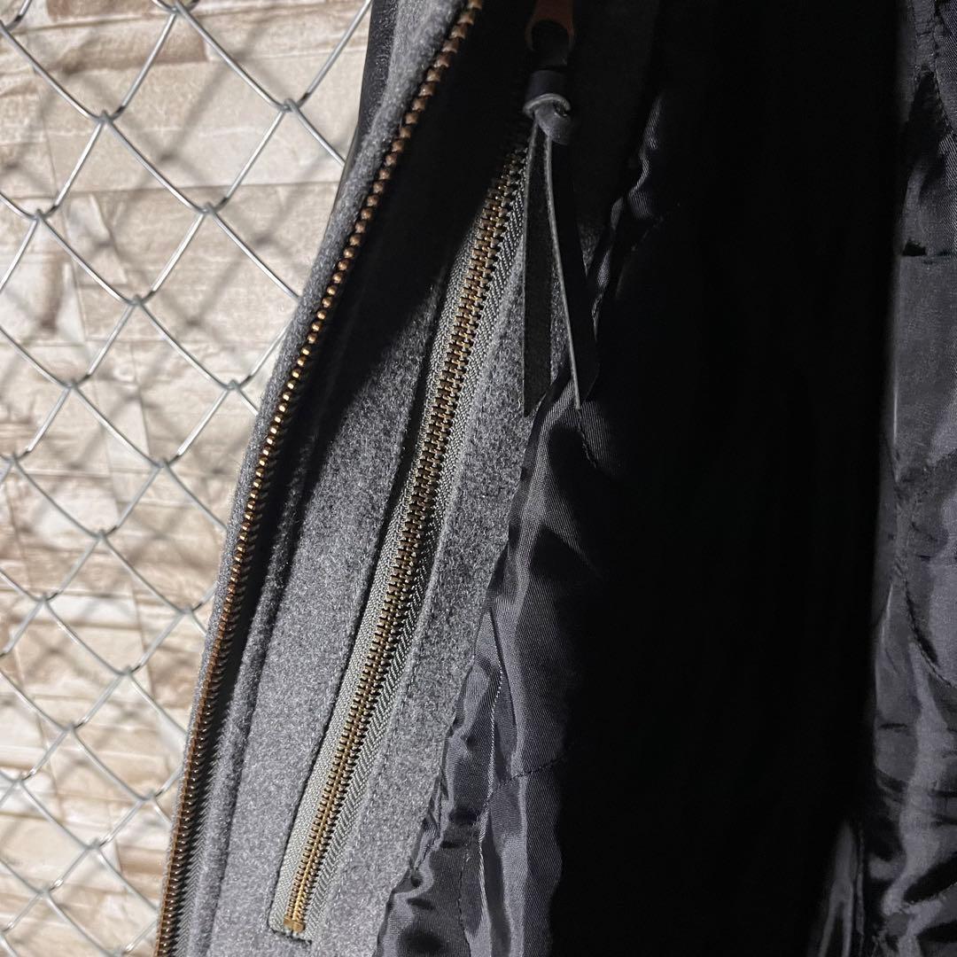 【激レア】BURNOUT 袖レザー　ウール　スタジャン　L takuya∞着用