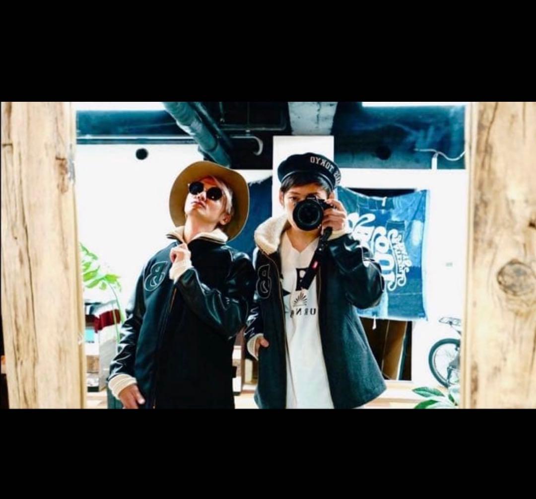 【激レア】BURNOUT 袖レザー　ウール　スタジャン　L takuya∞着用