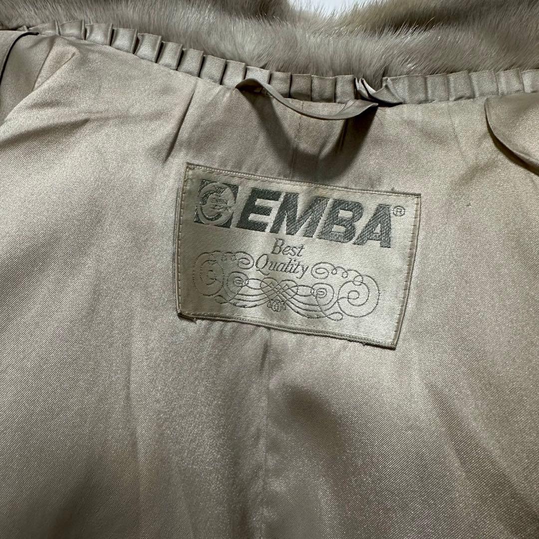 ボリューム◎丸襟　EMBA サファイアミンク ファーコート