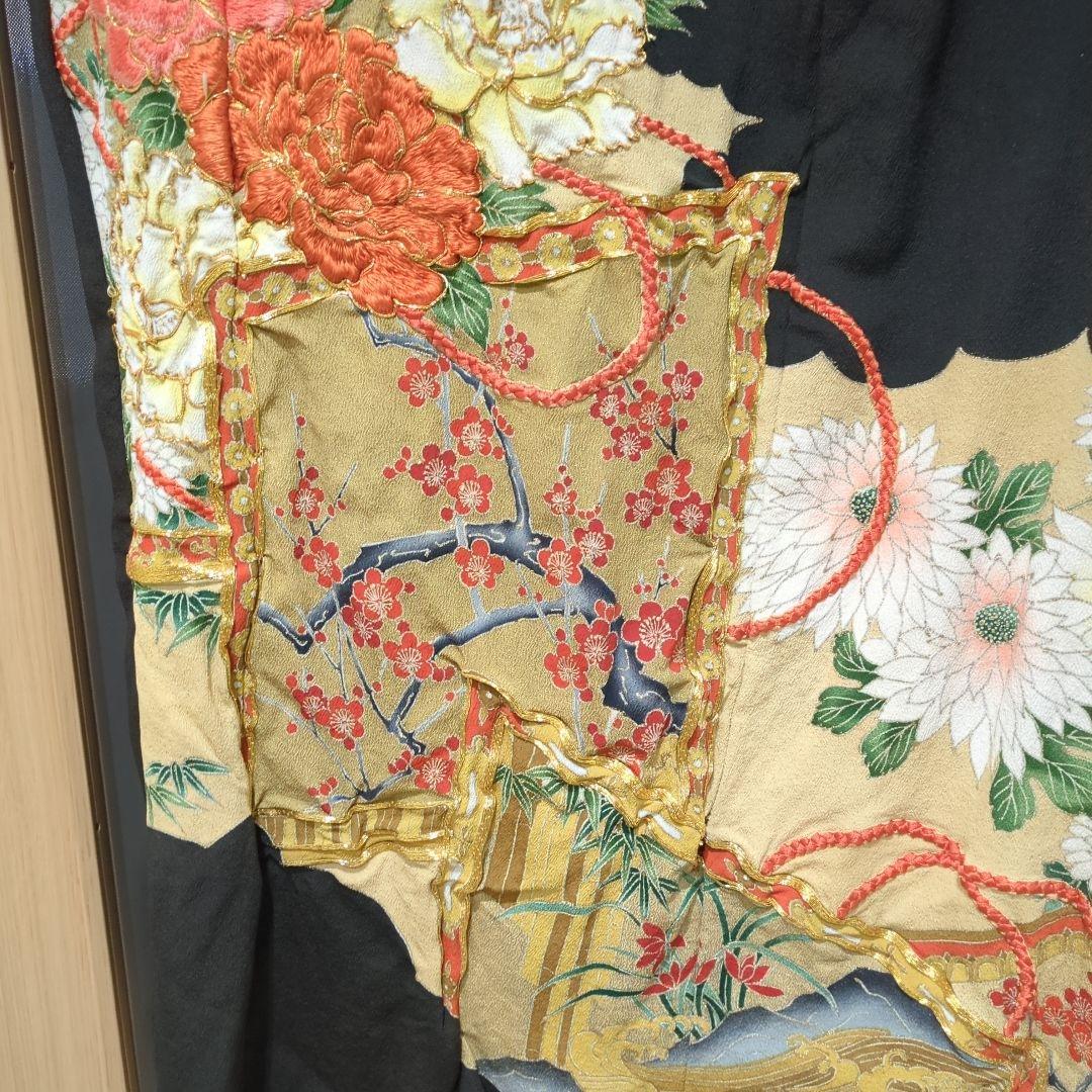 着物　留袖リメイクワンピースセット