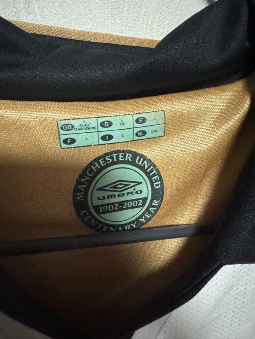 マンチェスターユナイテッド 100周年記念 ユニフォーム XLサイズ UMBRO