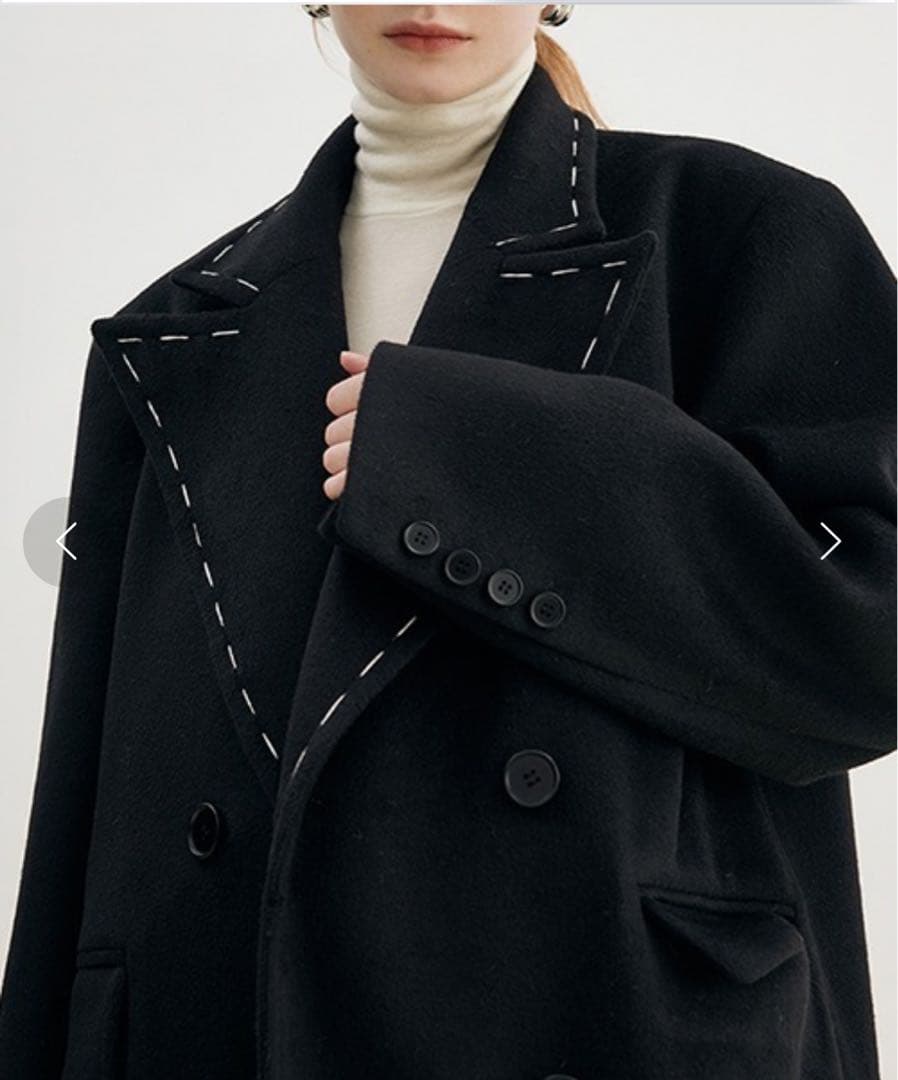 【Fano Studios】オーバーショルダー オーバーサイズチェスターコート