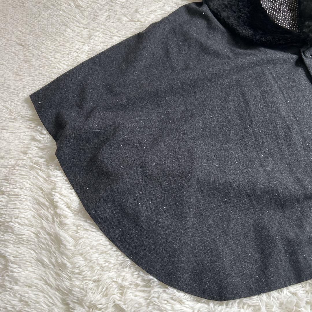 ✨美品✨ヒロミチナカノ 着物コート ポンチョ ケープ ファー 2way