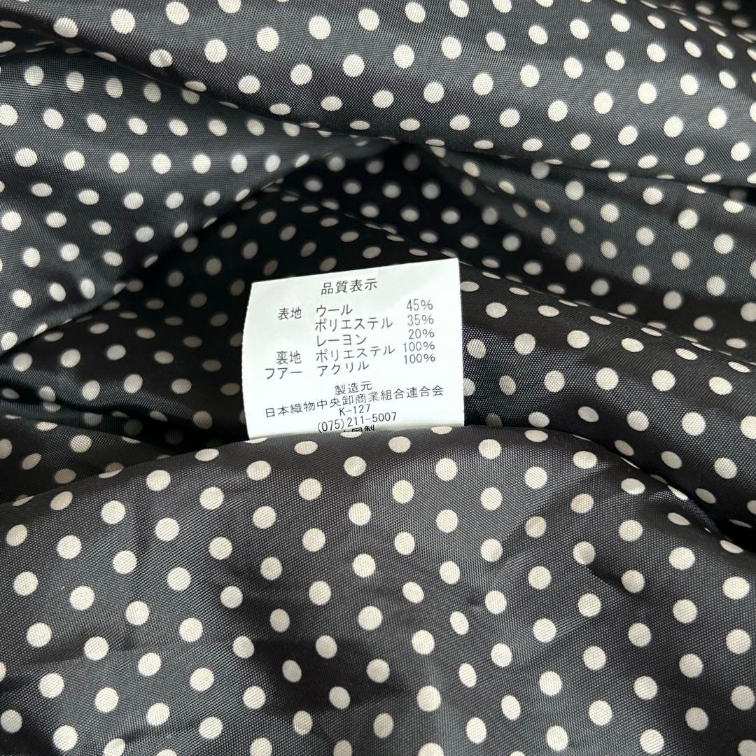 ✨美品✨ヒロミチナカノ 着物コート ポンチョ ケープ ファー 2way