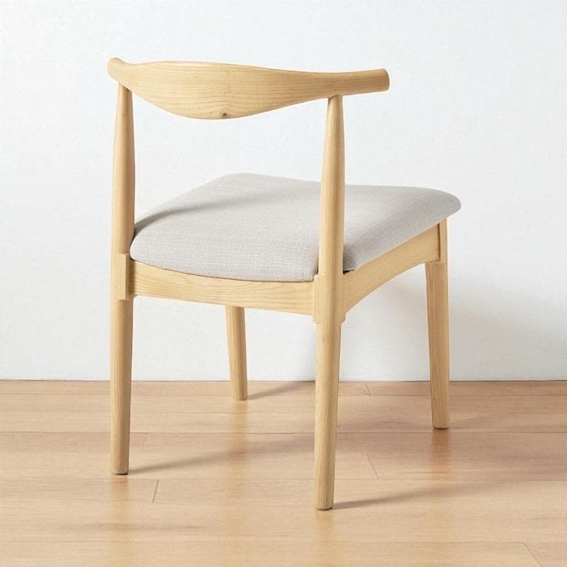 あんじゅ 完成品　ダイニングチェア 曲線の美　２脚セット　曲木加工