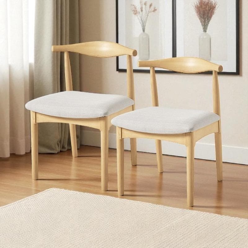 あんじゅ 完成品　ダイニングチェア 曲線の美　２脚セット　曲木加工