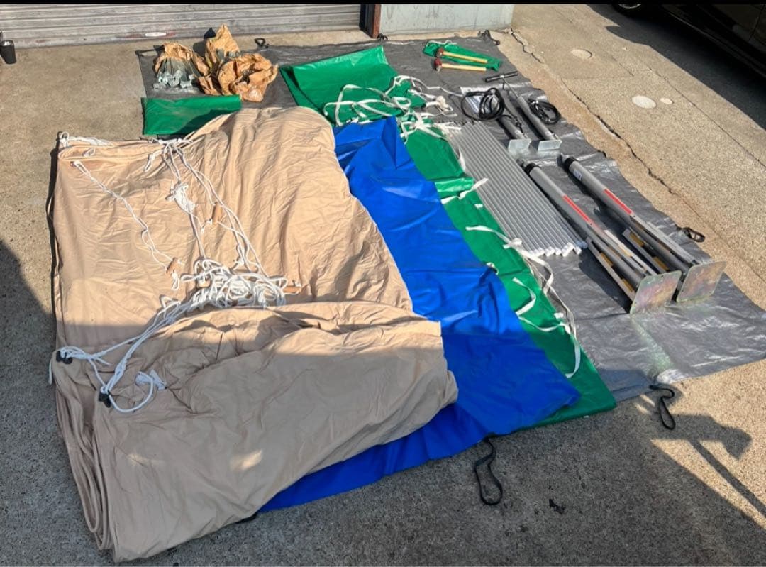 東京都葛飾福祉工場 クイック30 大型テント 防災テント 約5m×6m×高さ3m