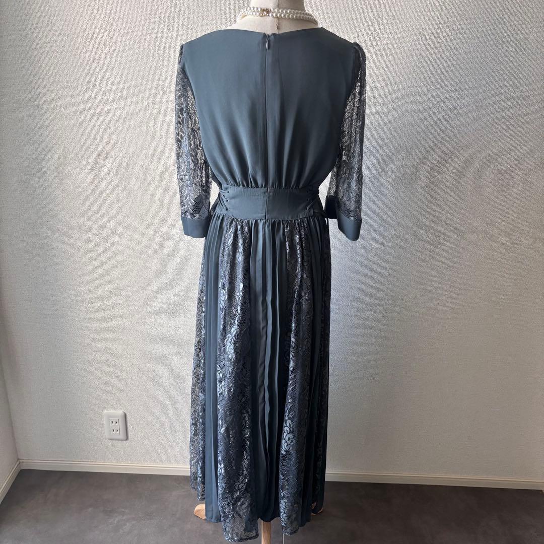 定価2万　GIRL コンシャススリーブ＆ロングフレア結婚式パーティードレス