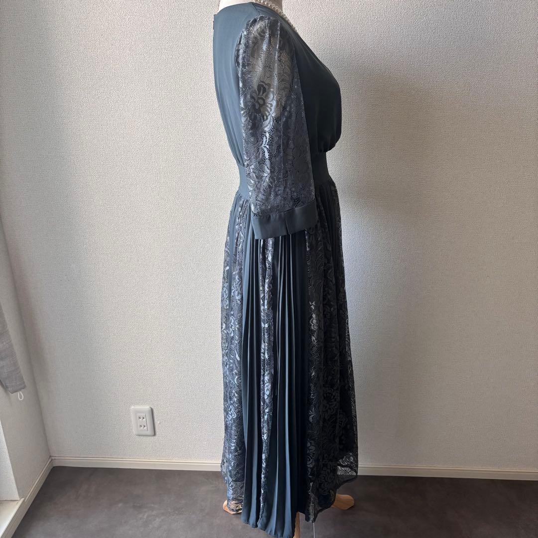 定価2万　GIRL コンシャススリーブ＆ロングフレア結婚式パーティードレス