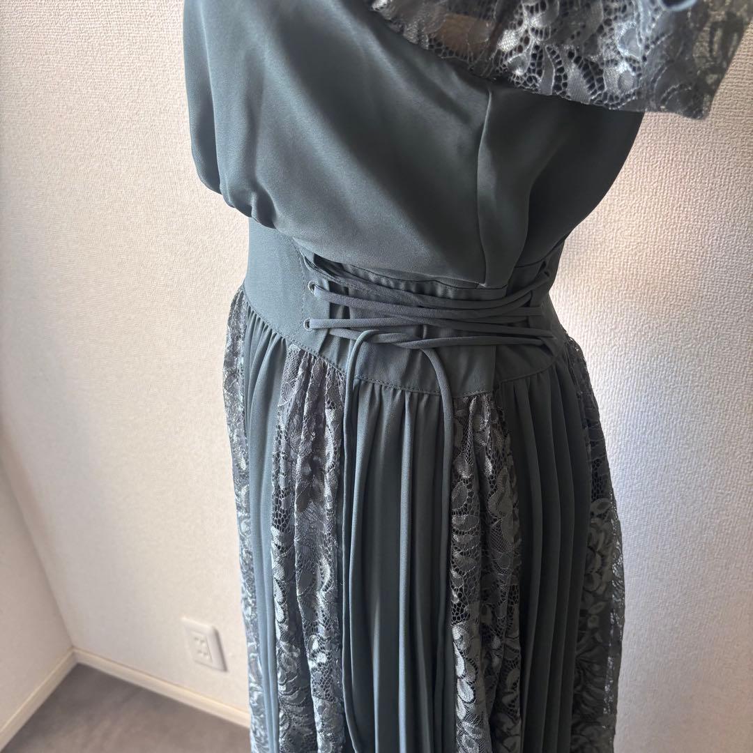 定価2万　GIRL コンシャススリーブ＆ロングフレア結婚式パーティードレス