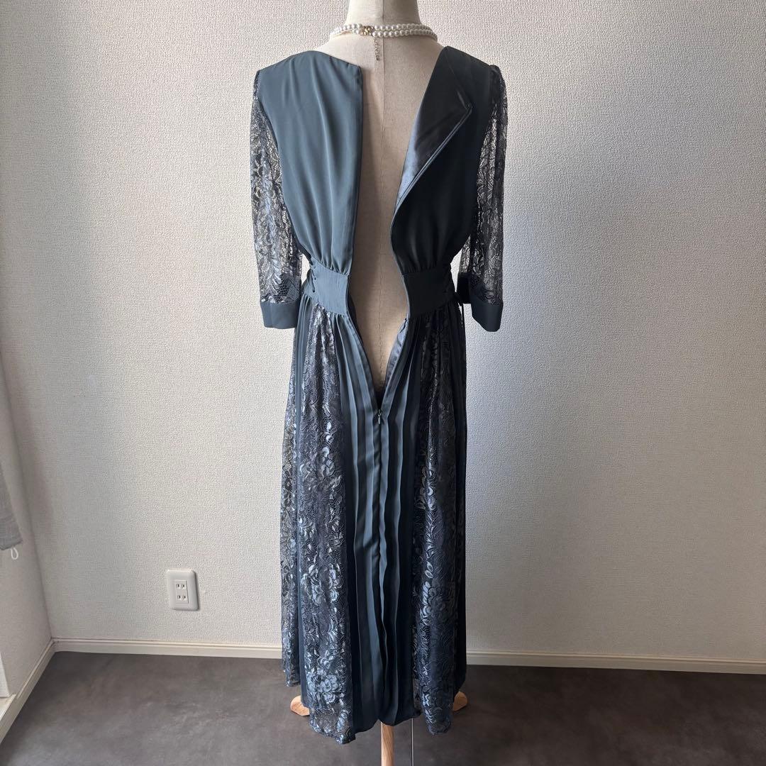 定価2万　GIRL コンシャススリーブ＆ロングフレア結婚式パーティードレス