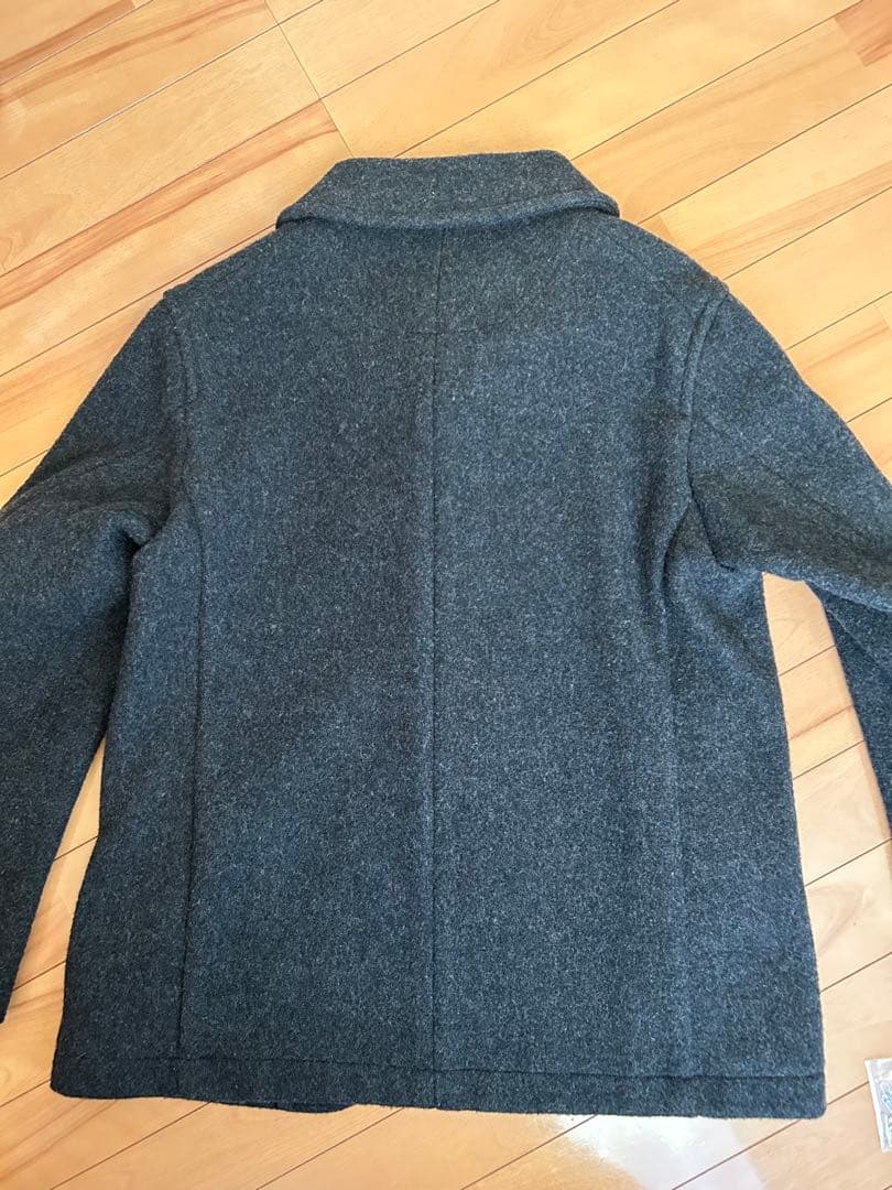 【美品】DANTON ダントン ウールモッサ コート チャコールグレー40