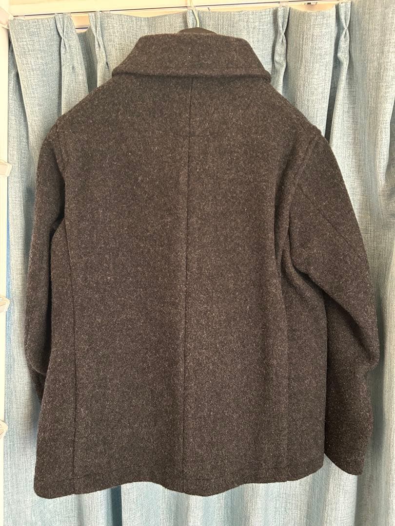 【美品】DANTON ダントン ウールモッサ コート チャコールグレー40