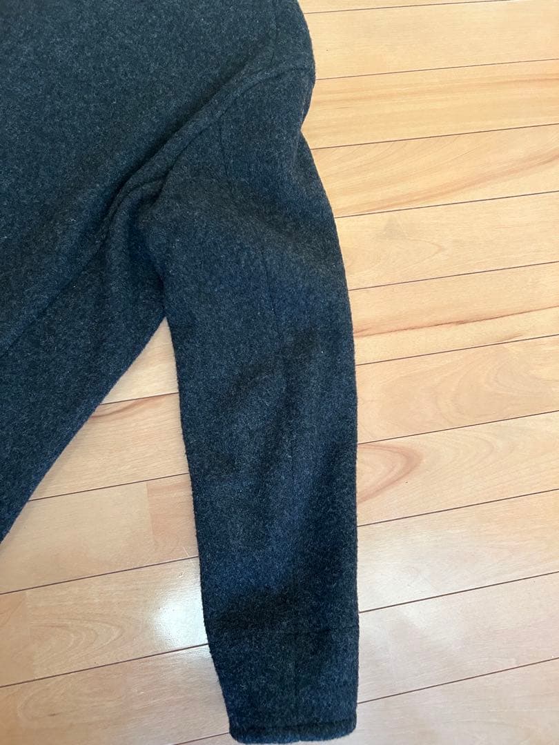 【美品】DANTON ダントン ウールモッサ コート チャコールグレー40