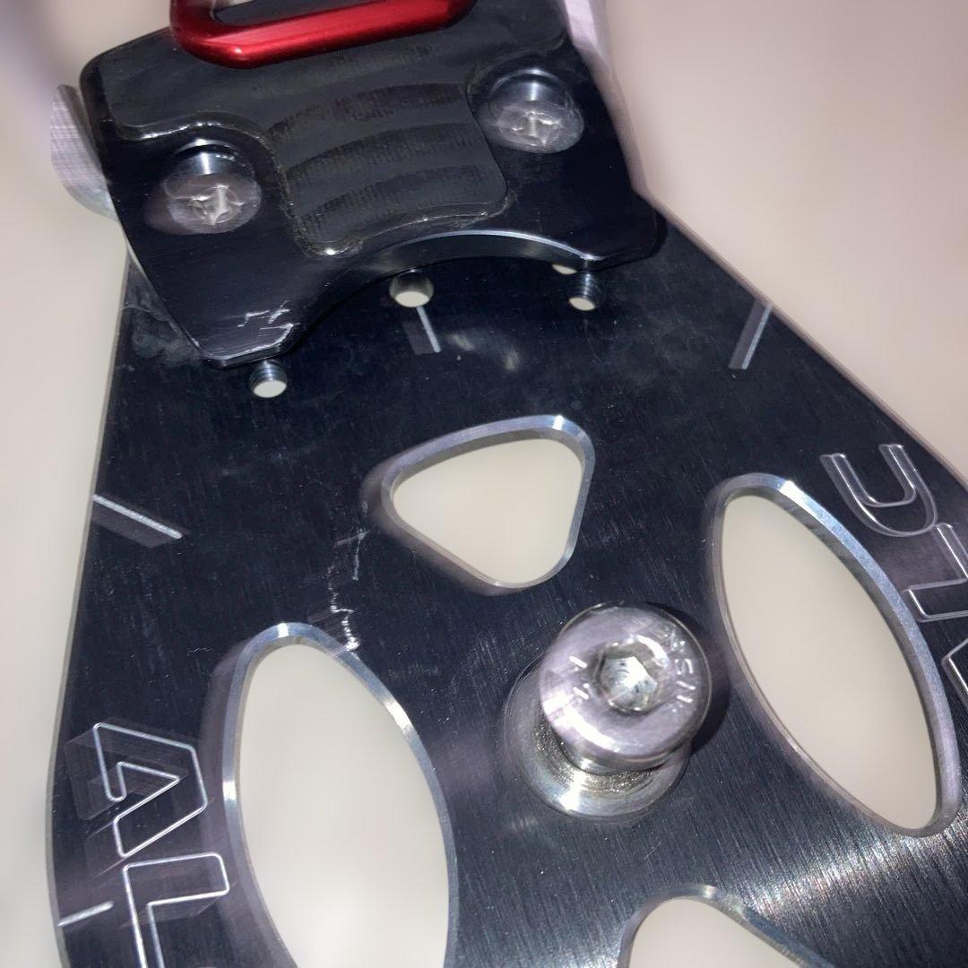 屋台の金魚！ ALC スノーボードビンディング Mサイズ 黒/赤