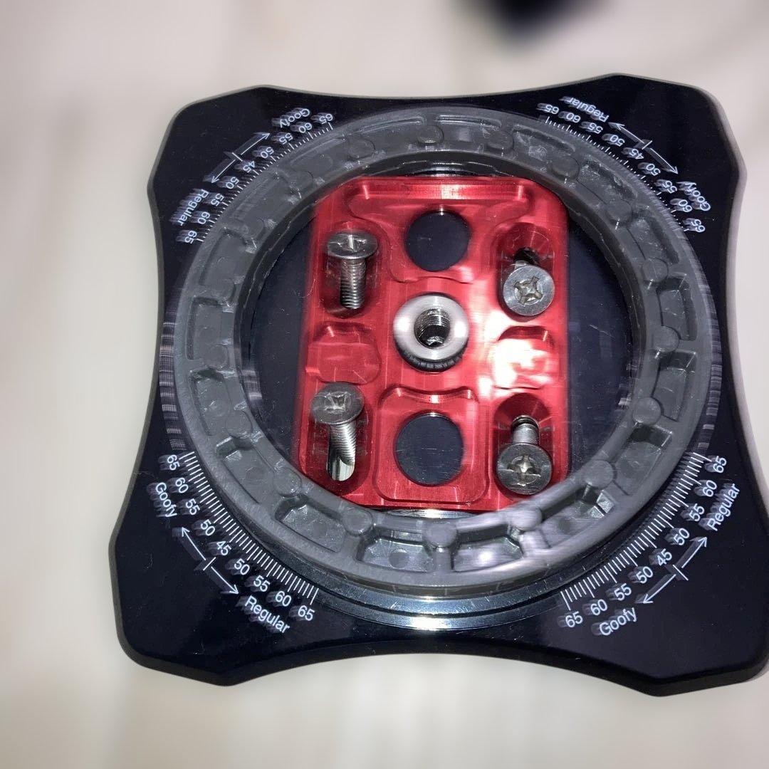 屋台の金魚！ ALC スノーボードビンディング Mサイズ 黒/赤