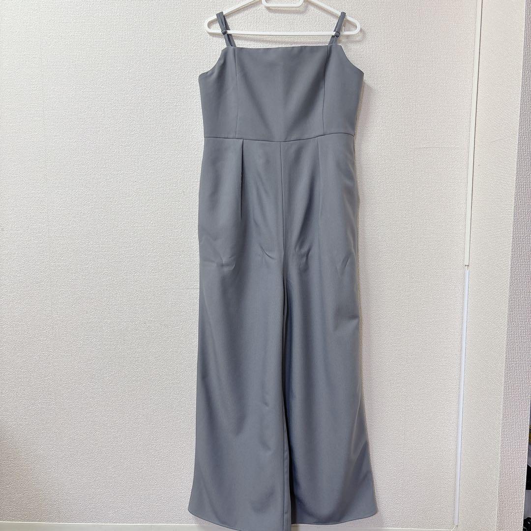 LEPSIM 【F】グレー サロペット　チュール　オケージョン　結婚式　ドレス